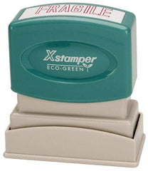 Value Collection - Fragile, Red Pre-Inked Stamp - 1/2 Inch Wide x 1-5/8 Inch Long - Apex Tool & Supply