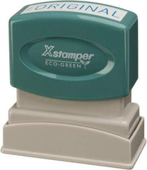Value Collection - Original, Blue Pre-Inked Stamp - 1/2 Inch Wide x 1-5/8 Inch Long - Apex Tool & Supply