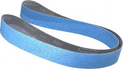 Norton - 2" Wide x 72" OAL, 36 Grit, Zirconia Alumina Abrasive Belt - Zirconia Alumina, Very Coarse, Coated, Y Weighted Cloth Backing, Dry, Series R821 - Apex Tool & Supply