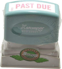 Value Collection - Past Due, Red Pre-Inked Stamp - 1/2 Inch Wide x 1-5/8 Inch Long - Apex Tool & Supply
