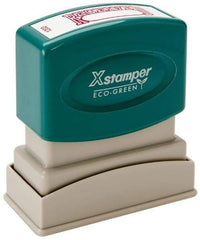 Value Collection - Received, Red Pre-Inked Stamp - 1/2 Inch Wide x 1-5/8 Inch Long - Apex Tool & Supply