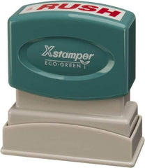 Value Collection - Rush, Red Pre-Inked Stamp - 1/2 Inch Wide x 1-5/8 Inch Long - Apex Tool & Supply