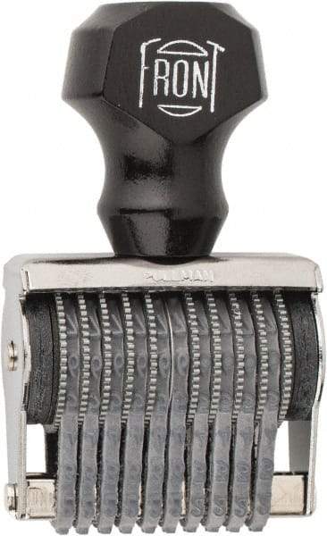 Made in USA - 1/8 Character Size, Numbering Stamp - 10 Bands - Apex Tool & Supply