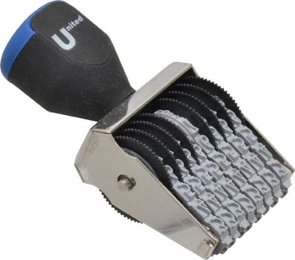 Made in USA - 3/16 Character Size, Numbering Stamp - 8 Bands - Apex Tool & Supply