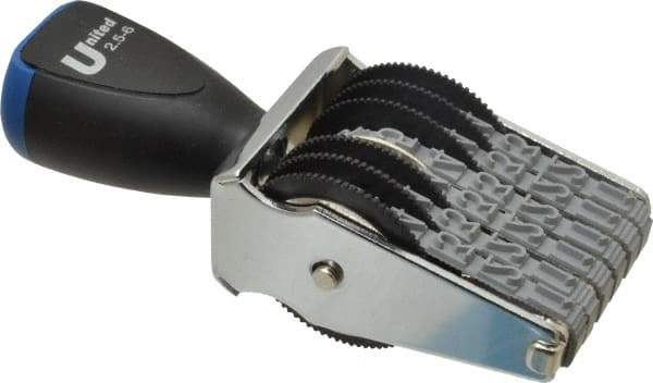 Made in USA - 1/4 Character Size, Numbering Stamp - 6 Bands - Apex Tool & Supply