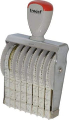 Made in USA - 7/16 Character Size, Numbering Stamp - 8 Bands - Apex Tool & Supply