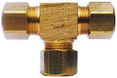 Cerro - 1/2 x 1/2 x 3/8" OD, Brass Union Tee - Comp x Comp x Comp Ends - Apex Tool & Supply