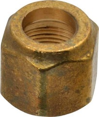 Cerro - 3/4" Tube OD, 45° Brass Flared Tube Refrigeration Nut - Compression Ends - Apex Tool & Supply