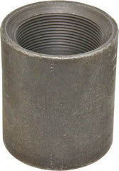 Made in USA - Size 2", Class 3,000, Forged Carbon Steel Black Pipe Coupling - 925 psi, Threaded End Connection - Apex Tool & Supply