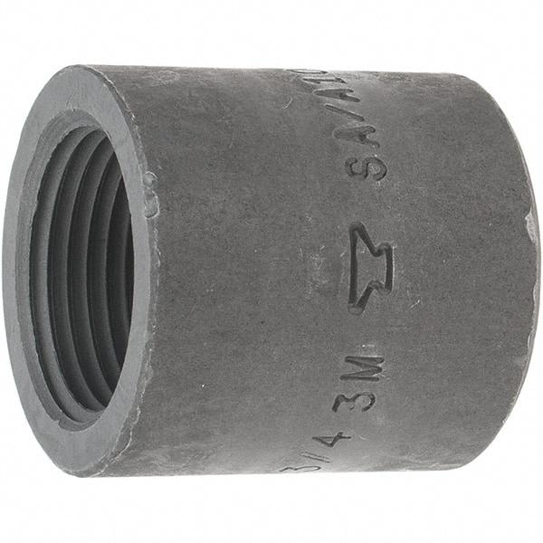 Made in USA - Size 3/4", Class 3,000, Forged Carbon Steel Black Pipe End Cap - 925 psi, Threaded End Connection - Apex Tool & Supply