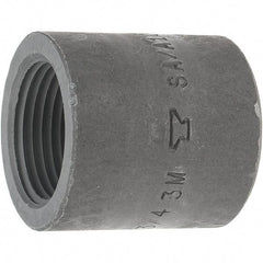 Made in USA - Size 3/4", Class 3,000, Forged Carbon Steel Black Pipe End Cap - 925 psi, Threaded End Connection - Apex Tool & Supply