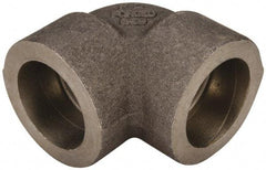 Made in USA - Size 3/4", Class 3,000, Forged Carbon Steel Black Pipe 90° Elbow - 925 psi, Socket Weld End Connection - Apex Tool & Supply