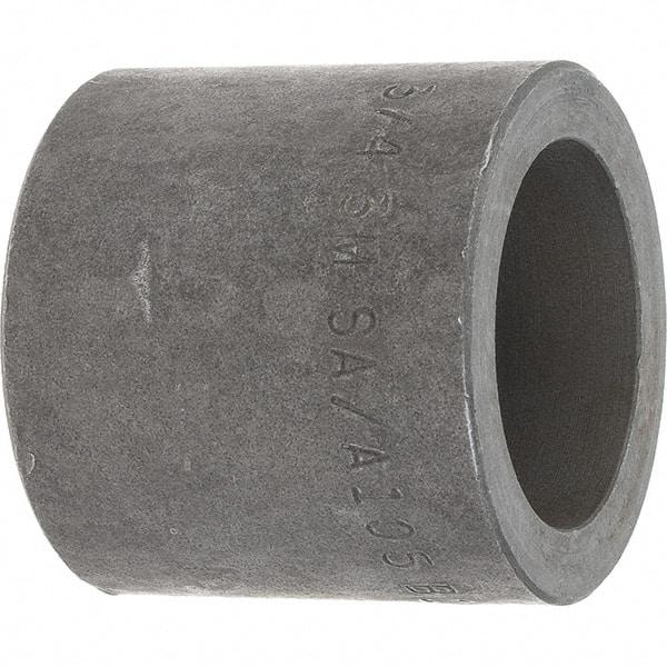 Made in USA - Size 3/4", Class 3,000, Forged Carbon Steel Black Pipe Coupling - 925 psi, Socket Weld End Connection - Apex Tool & Supply
