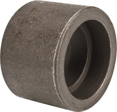 Made in USA - Size 1-1/4", Class 3,000, Forged Carbon Steel Black Pipe Coupling - 925 psi, Socket Weld End Connection - Apex Tool & Supply
