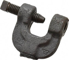 Made in USA - 3/4" Max Flange Thickness, 1/2" Rod C-Clamp - 400 Lb Capacity, Ductile Iron - Apex Tool & Supply