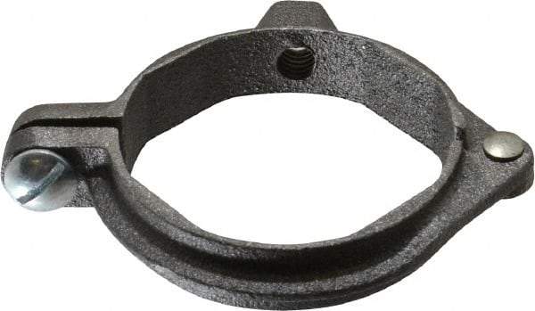 Value Collection - 2" Pipe, 3/8" Rod, Extension Split Pipe Clamp - 180 Lb Capacity, Malleable Iron - Apex Tool & Supply