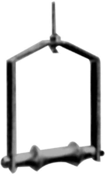 Made in USA - 4" Pipe, 5/8" Rod, Cast Iron & Carbon Steel Adjustable Yoke Pipe Roll - Black, 475 Lb Capacity - Apex Tool & Supply