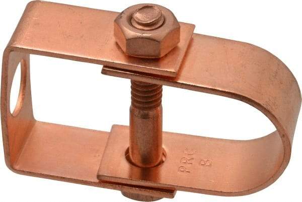 Value Collection - 3/4" Pipe, 3/8" Rod, Carbon Steel Adjustable Clevis Hanger - Copper Plated, 250 Lb Capacity - Apex Tool & Supply