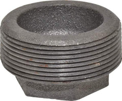 Made in USA - Size 2 x 3/4", Class 150, Malleable Iron Black Pipe Hex Bushing - 150 psi, Threaded End Connection - Apex Tool & Supply