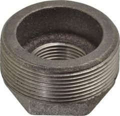 Made in USA - Size 2 x 1", Class 150, Malleable Iron Black Pipe Hex Bushing - 150 psi, Threaded End Connection - Apex Tool & Supply
