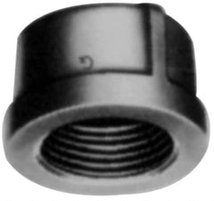 B&K Mueller - Class 150, 1-1/4" Galvanized Pipe End Cap - Threaded, Malleable Iron - Apex Tool & Supply