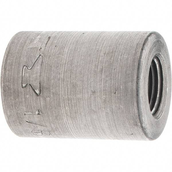 Made in USA - Size 1/8", Class 150, Malleable Iron Black Pipe Coupling (Right Hand) - 150 psi, Threaded End Connection - Apex Tool & Supply