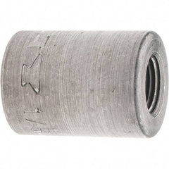 Made in USA - Size 1/8", Class 150, Malleable Iron Black Pipe Coupling (Right Hand) - 150 psi, Threaded End Connection - Apex Tool & Supply