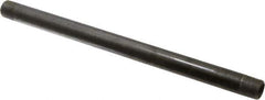 Made in USA - Schedule 40, 3/8" Diam x 10" Long Steel Black Pipe Nipple - Threaded - Apex Tool & Supply