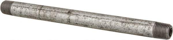 Made in USA - Schedule 40, 1-1/2 x 72" Galvanized Pipe Nipple - Threaded Steel - Apex Tool & Supply