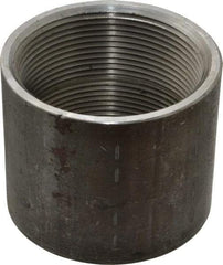 Made in USA - Size 3", Class 150, Malleable Iron Black Pipe Coupling - 150 psi, Threaded End Connection - Apex Tool & Supply