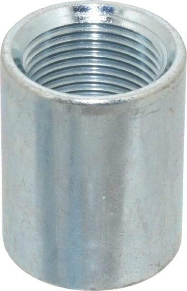 Made in USA - Class 150, 3/4" Galvanized Pipe Coupling - Threaded, Steel - Apex Tool & Supply