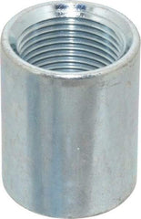 Made in USA - Class 150, 3/4" Galvanized Pipe Coupling - Threaded, Steel - Apex Tool & Supply