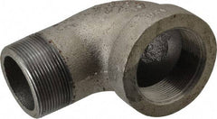 Made in USA - Size 2", Class 300, Malleable Iron Black Pipe 90° Street Elbow - 300 psi, Threaded End Connection - Apex Tool & Supply