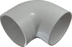Value Collection - 4" PVC Plastic Pipe 90° Elbow - Schedule 40, Slip x Slip End Connections - Apex Tool & Supply