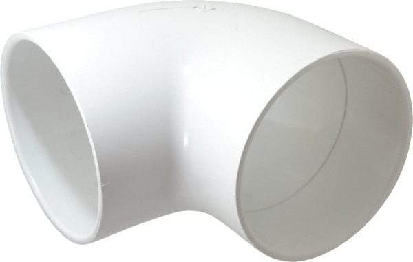 Value Collection - 6" PVC Plastic Pipe 90° Elbow - Schedule 40, Slip x Slip End Connections - Apex Tool & Supply