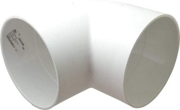 Value Collection - 8" PVC Plastic Pipe 90° Elbow - Schedule 40, Slip x Slip End Connections - Apex Tool & Supply
