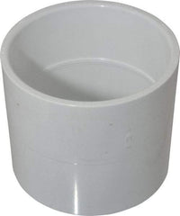 Value Collection - 4" PVC Plastic Pipe Coupling - Schedule 40, Slip x Slip End Connections - Apex Tool & Supply