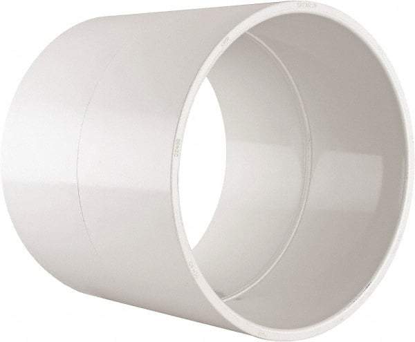 Value Collection - 8" PVC Plastic Pipe Coupling - Schedule 40, Slip x Slip End Connections - Apex Tool & Supply