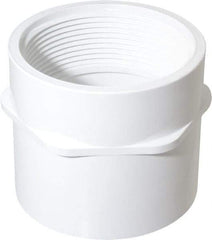 Value Collection - 3" PVC Plastic Pipe Female Adapter - Schedule 40, Slip x FIPT End Connections - Apex Tool & Supply