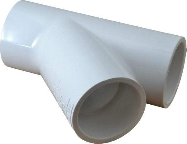 Value Collection - 2" PVC Plastic Pipe Wye - Schedule 40, Slip End Connections - Apex Tool & Supply