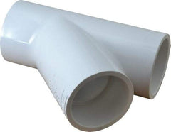 Value Collection - 2" PVC Plastic Pipe Wye - Schedule 40, Slip End Connections - Apex Tool & Supply