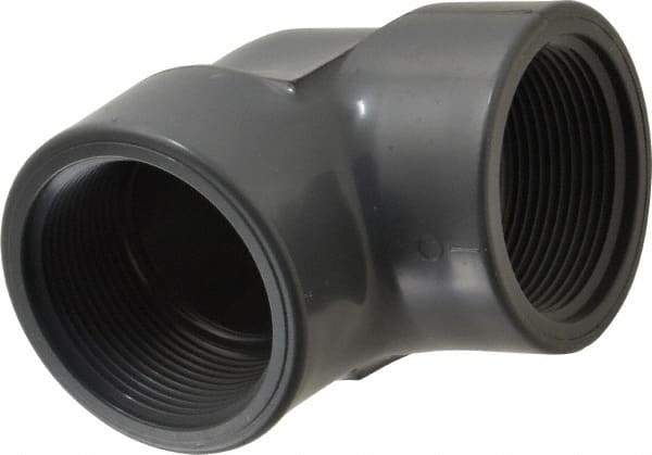 Value Collection - 2-1/2" PVC Plastic Pipe 90° Elbow - Schedule 80, FIPT x FIPT End Connections - Apex Tool & Supply