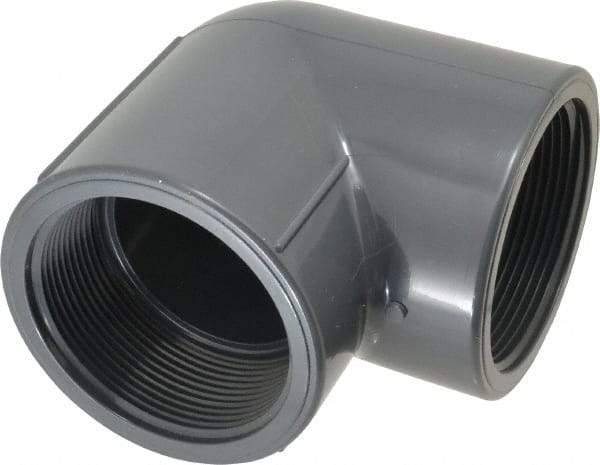 Value Collection - 3" PVC Plastic Pipe 90° Elbow - Schedule 80, FIPT x FIPT End Connections - Apex Tool & Supply