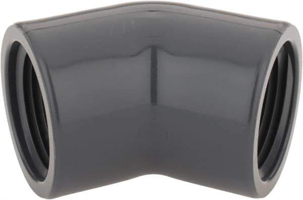 Value Collection - 3/4" PVC Plastic Pipe 45° Elbow - Schedule 80, FIPT x FIPT End Connections - Apex Tool & Supply