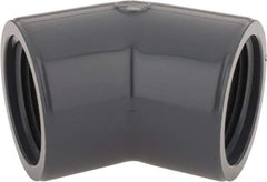 Value Collection - 1" PVC Plastic Pipe 45° Elbow - Schedule 80, FIPT x FIPT End Connections - Apex Tool & Supply