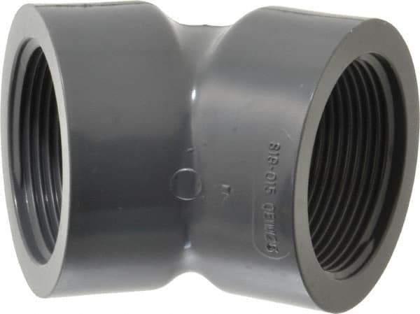 Value Collection - 1-1/2" PVC Plastic Pipe 45° Elbow - Schedule 80, FIPT x FIPT End Connections - Apex Tool & Supply