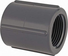 Value Collection - 1" PVC Plastic Pipe Coupling - Schedule 80, FIPT x FIPT End Connections - Apex Tool & Supply