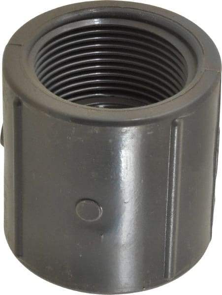 Value Collection - 1-1/4" PVC Plastic Pipe Coupling - Schedule 80, FIPT x FIPT End Connections - Apex Tool & Supply