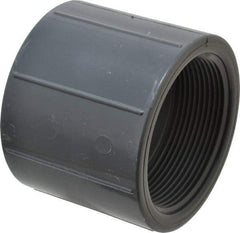 Value Collection - 3" PVC Plastic Pipe Coupling - Schedule 80, FIPT x FIPT End Connections - Apex Tool & Supply
