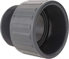 Value Collection - 3" PVC Plastic Pipe Male Adapter - Schedule 80, Slip x MIPT End Connections - Apex Tool & Supply
